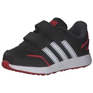 adidas Vs Switch 3 Lifestyle Running Hook and Loop Strap Hardloopschoenen voor kinderen, uniseks, zwart/wit/rood., 26.5 EU