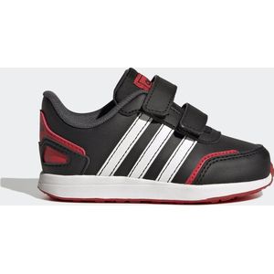 Adidas Uniseks Baby Vs Switch 3 Lifestyle hardloopschoenen met klittenbandsluiting, Core Black Ftwr wit, levendig rood, 24 EU