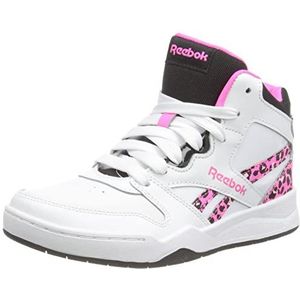 Reebok Baby Boy's Bb4500 Court Sneakers, Ftwr White Core Black Atomic Pink, 30 EU