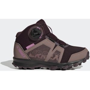 adidas Terrex Agravic Boa Mid Rain.rdy Hiking Shoes-High (non-football) voor kinderen, uniseks, Shadow Maroon Matt Purple Met Wonder Red, 30 EU