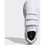 adidas Advantage Court Lifestyle Hook-and-Loop Sneakers uniseks-kind, Ftwr White/Green/Core Black, 32 EU