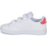 adidas - Advantage Court - Lifestyle Schoenen - Wit - Klittenbandsluiting, Synthetisch Bovenwerk