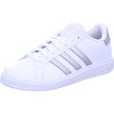 adidas Grand Court Lifestyle Tennis Lace-up uniseks-kind Sneakers, Ftwr Wit Mat Zilver Mat Zilver, 39 1/3 EU