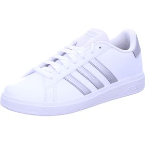 adidas Grand Court Lifestyle Tennis Lace-up uniseks-kind Sneakers, Ftwr Wit Mat Zilver Mat Zilver, 40 EU