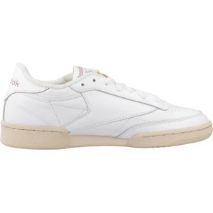 Sneakers - CLUB C 85 - Wit - Leer - Vetering met 7 Gaten