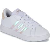 adidas Uniseks-Kind Grand Court Sneakers, Ftwr White/Iridescent/Ftwr White, 36 2/3 EU