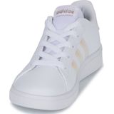 adidas Uniseks-Kind Grand Court Sneakers, Ftwr White/Iridescent/Ftwr White, 36 2/3 EU