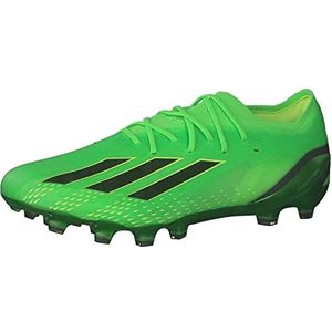 adidas X Speedportal.1 Ag Sneakers voor heren, Solar Green Core Black Solar Yellow, 44.50 EU Smal