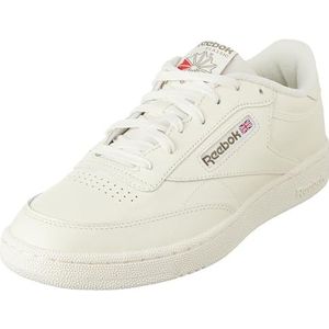 Reebok CLUB C 85 heren Sneakers ,CHALK/CHALK/HUNGRN,34.5 EU