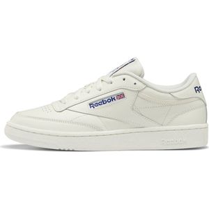 Reebok Classics Club C 85 Leren Sneakers Ecru/Kobaltblauw