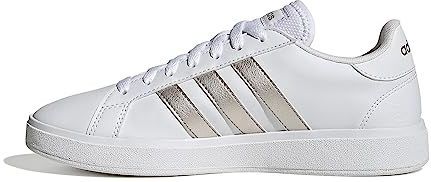 adidas Dames Grand Court TD Lifestyle Court Casual Shoes, Cloud White / Platinum / Cloud White, 36 EU