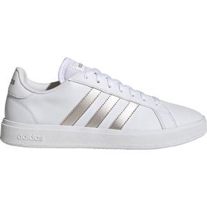 adidas Grand Court Base 2.0 dames sneakers, Wit Ftwwht Plamet Ftwwht, 36 EU