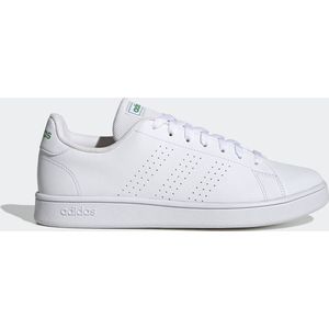 adidas Advantage Base Court Lifestyle Shoes Sneakers heren, ftwr white ftwr white green, 45 1/3 EU