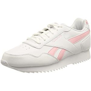 Reebok Heren Royal Glide Ripple Clip Sneakers, Wit Roze Glow White, 4.5 UK, Wit Roze Glow Wit, 37.5 EU