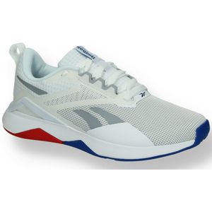 Reebok Nanoflex Tr 2 Sneakers voor heren, Ftwr witte vector blauwe vector rood, 40 EU