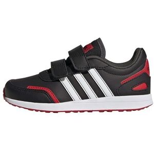 adidas Vs Switch 3 Lifestyle Running Hook And Loop Strap Schoenen, uniseks, Core Black Ftwr Wit Levendig Rood, 30.5 EU