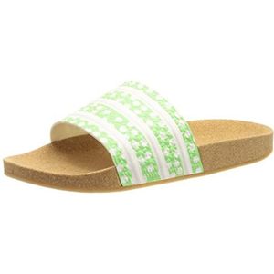 adidas Adilette W, sandalen met open tenen voor dames, Glory Mint Ftwr White Gum4, 38 EU