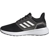 Adidas EQ19 Run W Hardloopschoenen voor dames, Negbas/Ftwblala/Plamet, Maat 40, zwart/wit/zilverkleurig metallic (Negbás Ftwbla Plamet), 40 EU