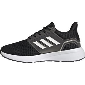 Adidas EQ19 Run W Hardloopschoenen voor dames, Negbas/Ftwblala/Plamet, maat 36 2/3 EU, zwart/wit/zilverkleurig metallic (Negbás Ftwbla Plamet), 36.5 EU