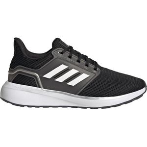 Adidas EQ19 Run W Hardloopschoenen voor dames, Negbas/Ftwblala/plamet, maat 36, zwart/wit/zilverkleurig metallic (Negbás Ftwbla Plamet), 36 EU