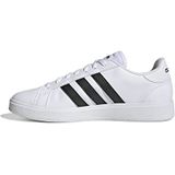 adidas Grand Court Td Lifestyle Court Casual Sneakers heren, Ftwr White/Core Black/Ftwr White, 47 1/3 EU