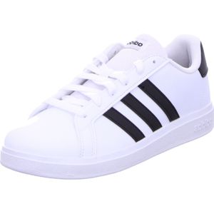 adidas Grand Court Lifestyle Tennis Lace-up uniseks-kind Sneakers, Ftwr White/Core Black/Core Black, 39 1/3 EU