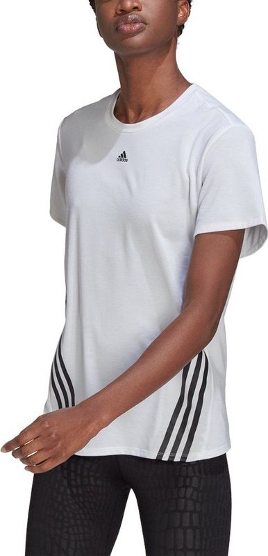 adidas - T-shirt - Zwart - 81% Gerecycled Polyester/14% Lyocell/5% Elasthaan