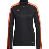 Adidas wms tiro ls sweater black-app solar red