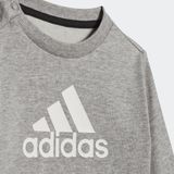 adidas Performance - Sweatset - Grijs - Katoen - 1 Jaar