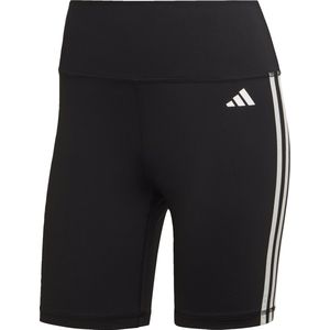 adidas Performance Training Essentials 3-Stripes High-Waisted Korte Legging - Dames - Zwart