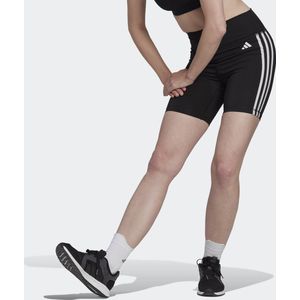 adidas - Performance Training Essentials 3-Stripes Korte Legging - Dames - Zwart - Gerecycled Polyester
