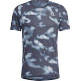 adidas - Hardloopshirt - Grafische Print - Zwart - 80% Gerecycled Polyester