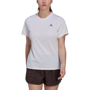 Adidas Run Icons T-shirt Met Korte Mouwen Wit M Vrouw
