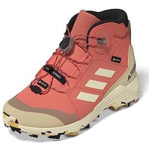 adidas Unisex Baby Terrex Mid Gore-tex hiking sneakers, Coral Fusion Wonder White Core Black, 31.5 EU