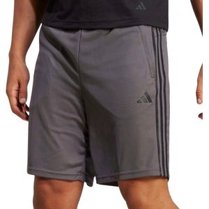 adidas Heren Train Essentials Piqué 3-Stripes Training Shorts, grey five/black, S