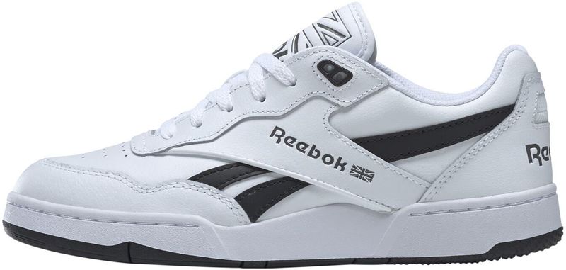 Reebok - BB 4000 II - Trainers - Wit Zwart - Leer - Textiel Voering - Rubberen Zool