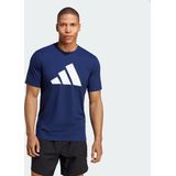 Adidas - Tr-es Fr Logo T-shirt - Zwart - Gerecycled Polyester/Katoen