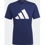 Adidas - Tr-es Fr Logo T-shirt - Zwart - Gerecycled Polyester/Katoen