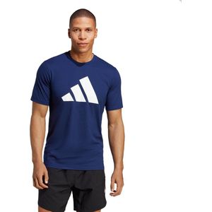 Adidas - Tr-es Fr Logo T-shirt - Zwart - Gerecycled Polyester/Katoen