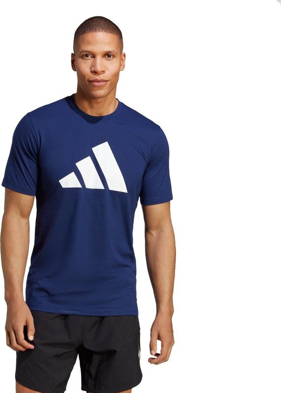 Adidas - Tr-es Fr Logo T-shirt - Zwart - Gerecycled Polyester/Katoen