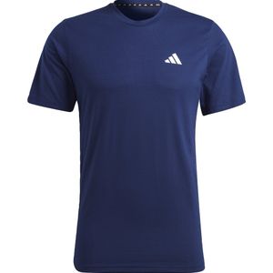 Adidas - Tr-es Fr T-shirt - Korte Mouwen - Zwart - 70% Gerecycled Polyester, 30% Katoen