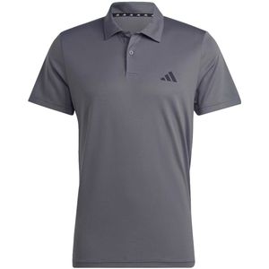 Adidas train essentials training poloshirt in de kleur grijs.