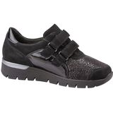 Waldläufer - 626K31 - Klittenbandschoenen - Zwart - Leer