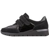 Waldläufer - 626K31 - Klittenbandschoenen - Zwart - Leer