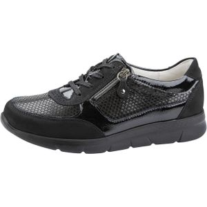Waldläufer Dames Veterschoen - 66100- 31- 001 Zwart - Wijdte K - Maat 5