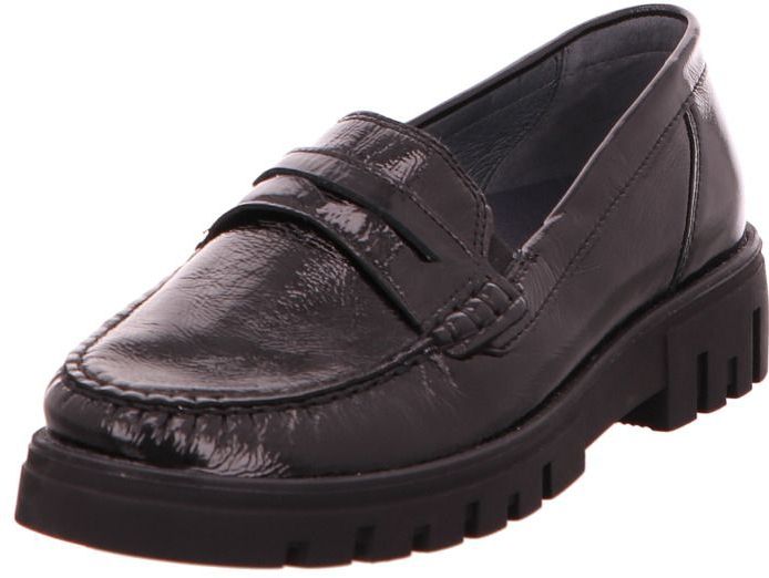 Waldlaufer - H-serena - Instappers - Zwart - Lakleer - Uitneembaar Voetbed