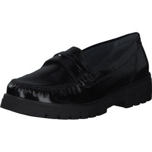 Waldläufer - 723502 Instappers - Zwart - Leer