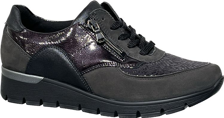 Waldläufer - 626K02 - Veterschoenen - Carbon - Leer