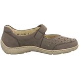 Waldläufer - Klittenbandschoen - Taupe - Dames - Leren Instapper