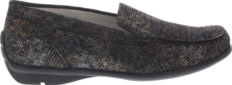 Waldläufer - Harriet - Dames Moccasin - Zwart - Nubuckleer - Comfortabele H-Breedte